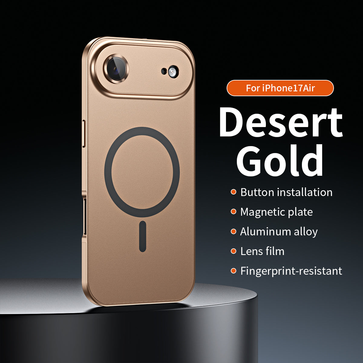 Aluminum Frame Magnetic Cover For iPhone