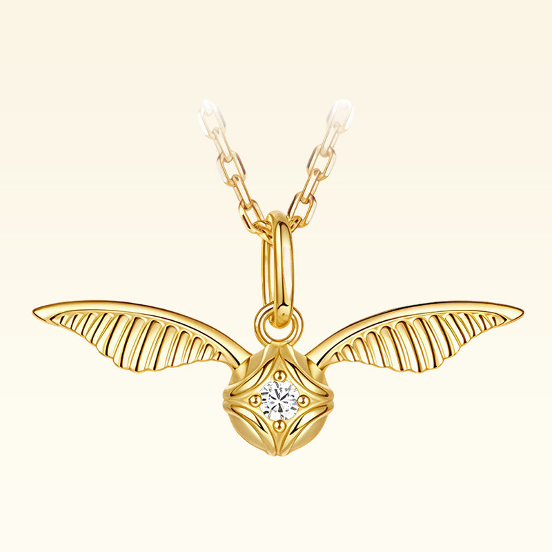 🔮Golden Snitch Necklace – Magical Style for Harry Potter Fans ✨