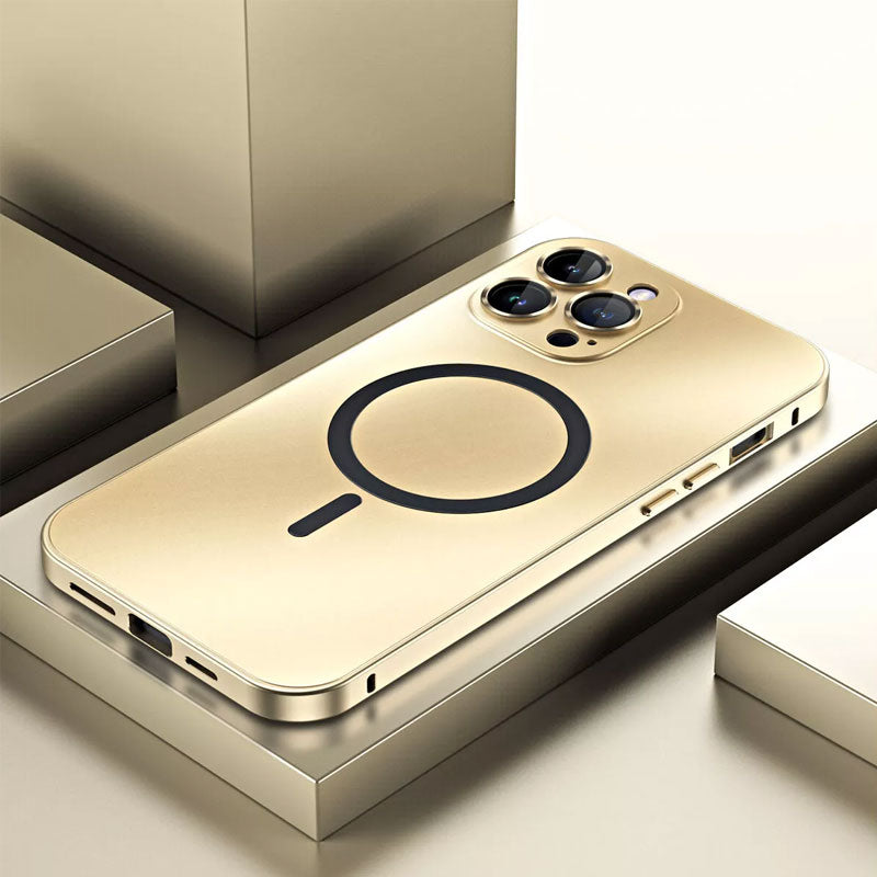 Aluminum Frame Magnetic Cover For iPhone