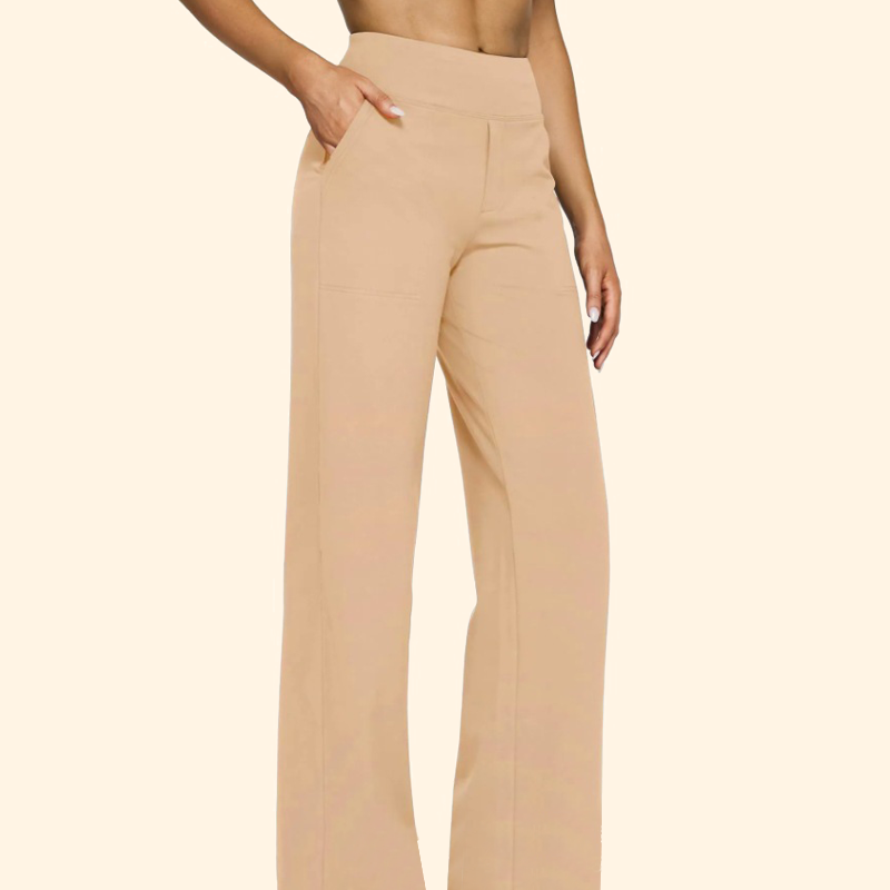 🔥Loose, high-waisted business trousers with an informal waistban