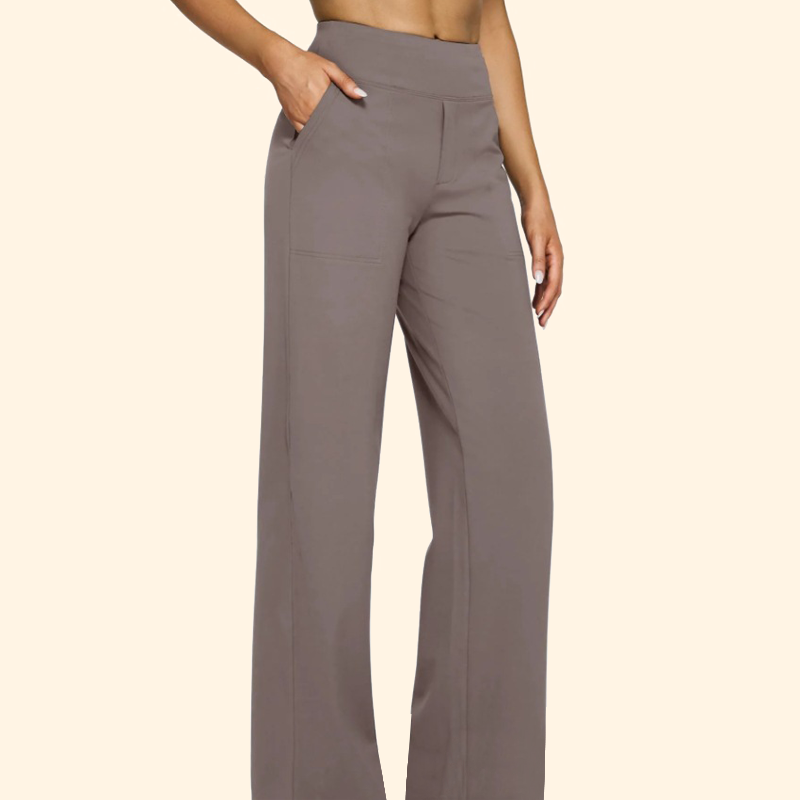 🔥Loose, high-waisted business trousers with an informal waistban
