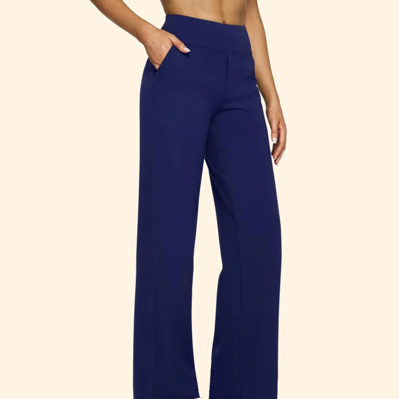 🔥Loose, high-waisted business trousers with an informal waistban