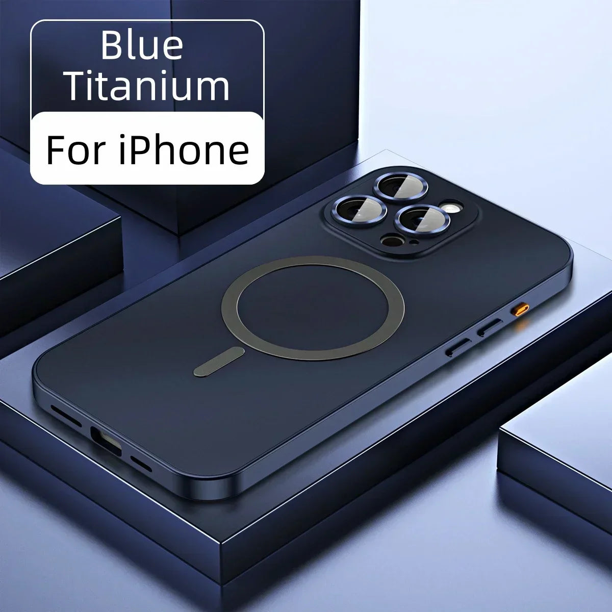 Aluminum Frame Magnetic Cover For iPhone