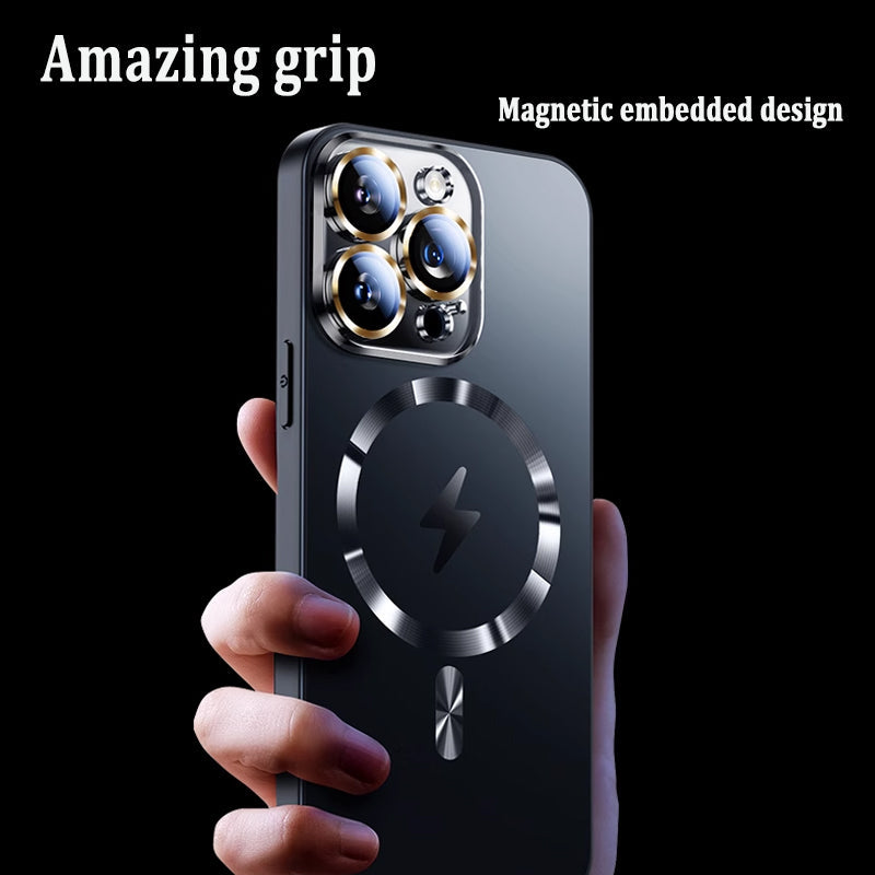 📱Magnetic Frosted And Drop-Resistant Phone Case – Stable, Fast, And Stylish, All In One Case!