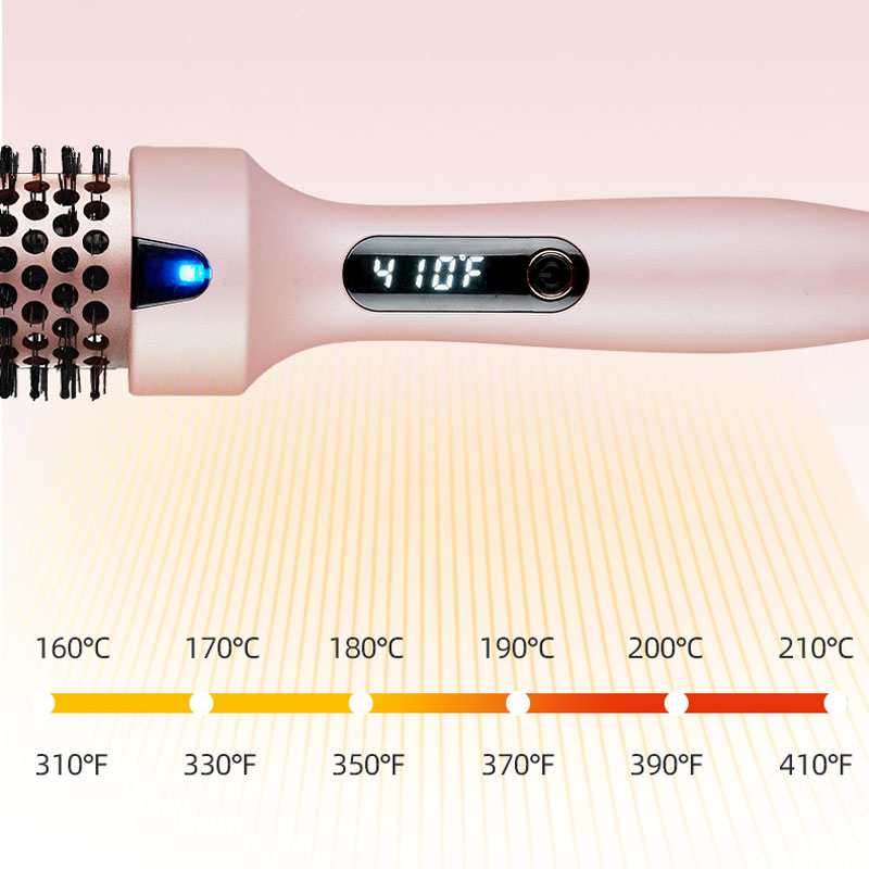 2-in-1 Fluffy Hair Straightening Comb & Curling Iron