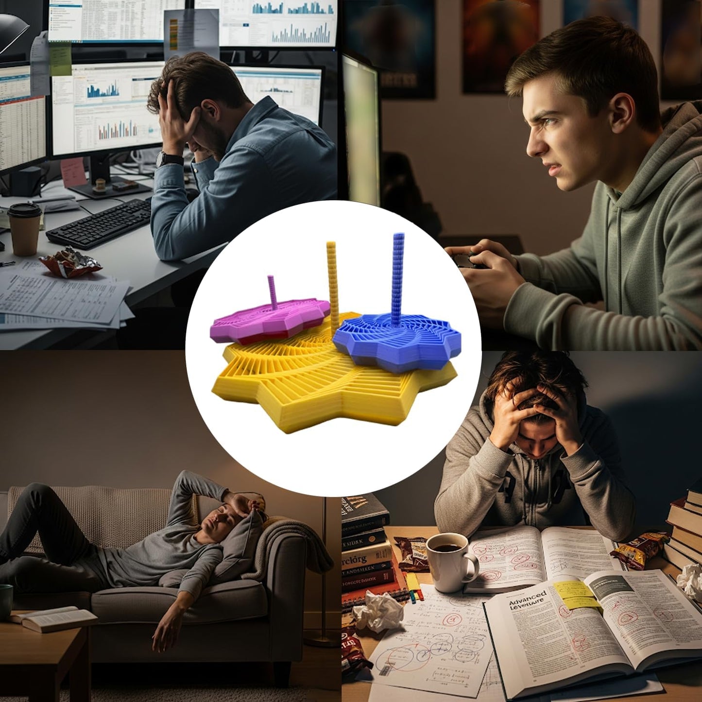 💠✨ 2025 Premium 3D Printed Sensory Fidget Tool