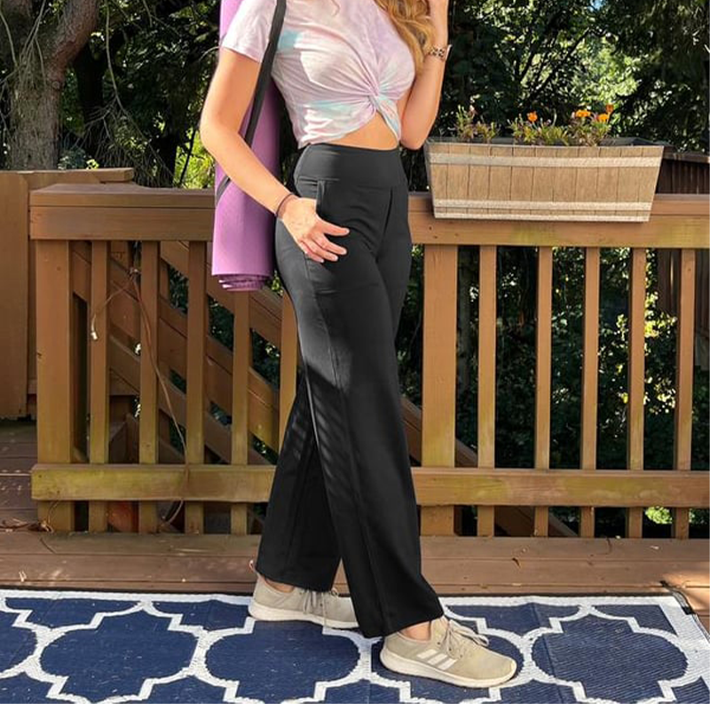 🔥Loose, high-waisted business trousers with an informal waistban