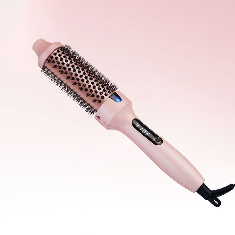 2-in-1 Fluffy Hair Straightening Comb & Curling Iron