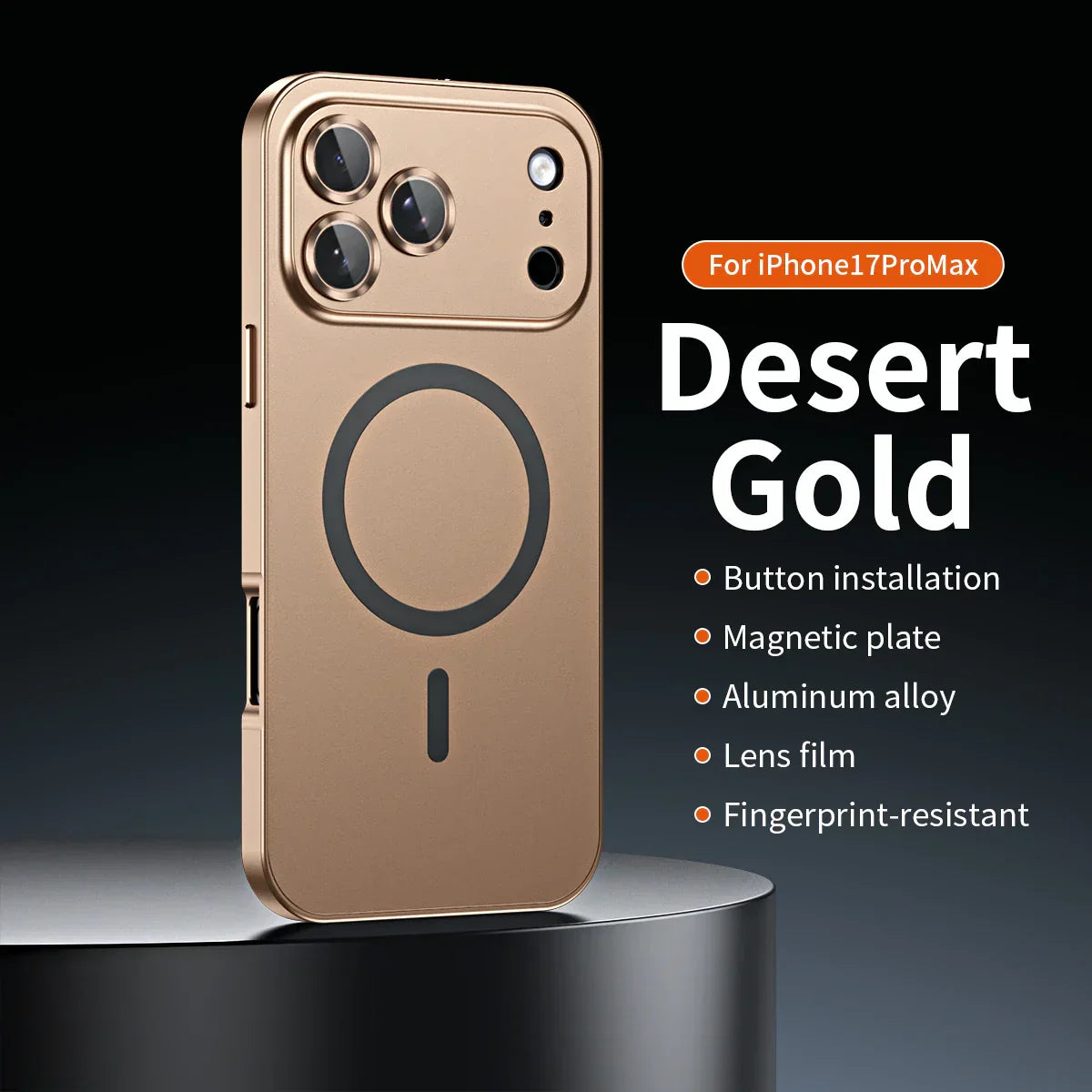 Aluminum Frame Magnetic Cover For iPhone